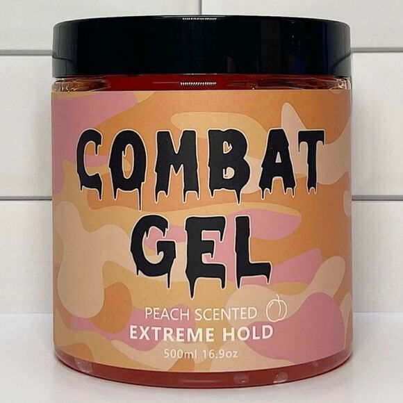 Peach Scented Combat Gel Extreme Hold Hair Gel 16.9oz - Picture 1 of 1